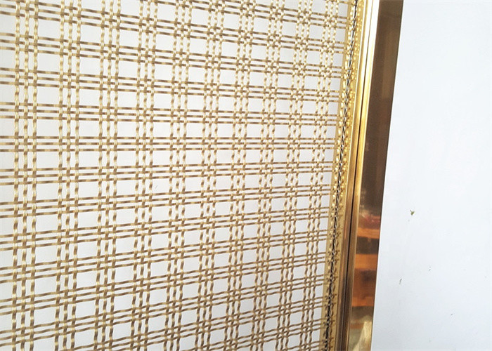 Spiral Wire Belt Stainless Steel Architectural Mesh For Building Facades