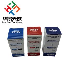 China Test E Injection Oil Hologram Labels And Boxes 10ml Vial Box Paper Packaging factory