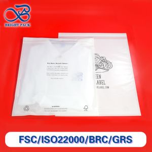 China 5x7 Acid Free Glassine Bag Kraft Biodegradable Cellophane Bags T-Shirt Apparel Packaging on sale