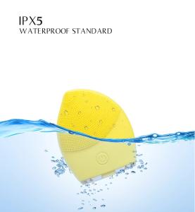 China Face Exfoliator Silicone Facial Cleansing Brush High Power Eccentric Vibration Motor factory