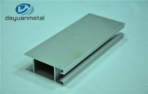 China Standard T5 Silver Anodizing Aluminum Door Profile Customized Length factory