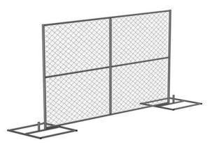China 4mm 8×10 Temporary Construction Fence Panel 12ft factory