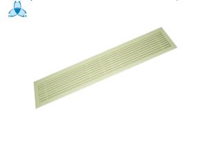 China Linear Bar Return Air Louver Single Deflection Air Grille - 0° / 30° For Industrial Fresh Air factory
