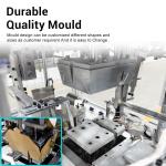 Aluminum Foil Double Lattice Paper Lunch Box Machine High Performance