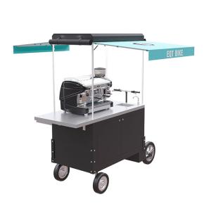 China CE Box Structure 4 Wheels 150KG Espresso Coffee Cart factory