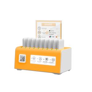 China 8 Port ABS Sharing POS Power Bank Rental Service 3500g 500 Charging Times factory