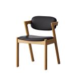 General Home Furniture Modern Natural Solid Wood Dining Chair For Restaurant