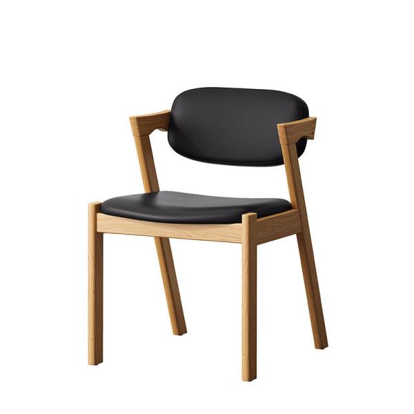 General Home Furniture Modern Natural Solid Wood Dining Chair For Restaurant