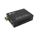Fiber Media Converter 10/100/1000Mbps Singlemode SMF 1310nm Dual SFP Slot 40KM