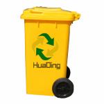 China Supplier Outdoor 240L Yellow Dustbins Plastic Garbage Bin Waste Bins,