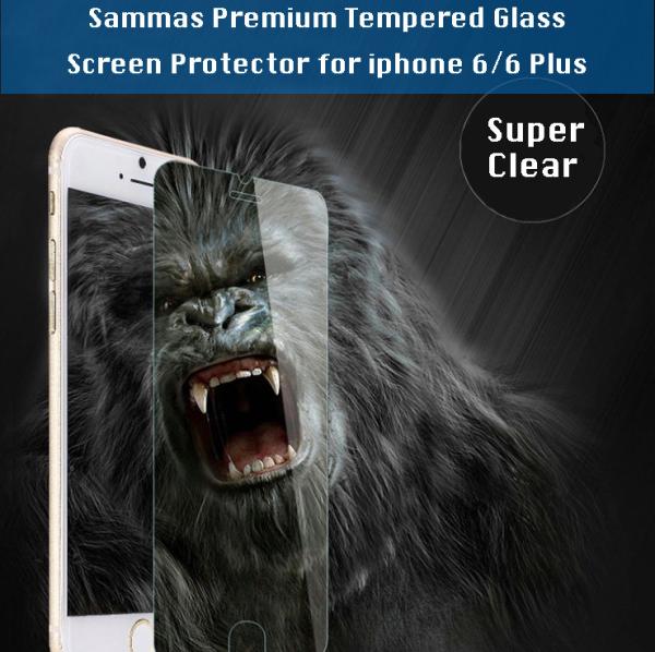 iPhone 6/6 plus tempered glass screen protector 0.33 mm 9H hardness high