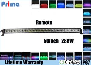 China 50 Inch 288W Color Changing Remote Control LED Light Bar For Offroad 4 X 4 Jeep factory