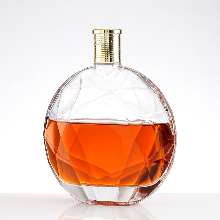 Hot Stamping Various Style Design 500ml 700ml 750ml 750g Empty Rum Gin Whisky Spirit Vodka Glass Bottle