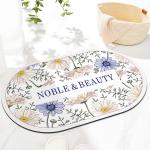 Technology cashmere Quick Drying Diatomaceous Earth Foot Mat for Bathroom Shower
