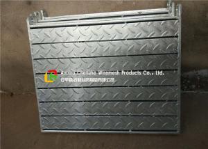 China Hot Dipped Galvanized Steel Grate Drain Cover With Chequer Plate / MS Plate factory
