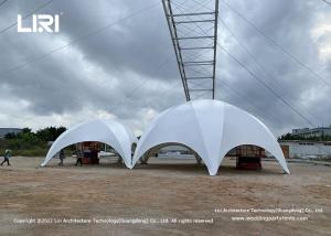 China Aluminum Pvc Event Hall Tents Geodesic Crossover And Hexadome House Tents factory