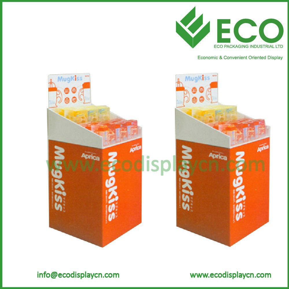 POS Advertising Corrugated Cardboard Pallet Display For Shaker Bottle