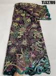 African 2023 Senegal Embroidery French Lace Fabric with 3D Flowers and Wax