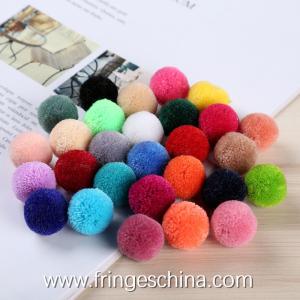 China Wholesale Colorful DIY Multicolored Pom Pom Ball For Hat Costume Christmas Decoration factory