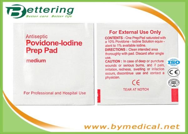 Antiphlogosis Povidone Iodine Prep Pad Wipe Cleanser Swab For Skin Cleaning /