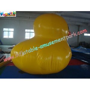 Yellow Airtight Duck Inflatable Inflatable Water Toys , Water Floating Duck