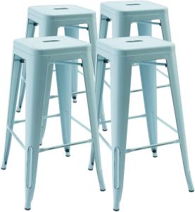 China High Metal Stool Backless Industrial Bar Stools , Restaurant Stacking Chairs Indoor Outdoor factory