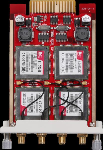 China Through Asterisk 1.8x Voip Module 4 Internally Assembled SIM Cards factory