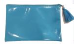 Clear Small Plastic Gift Bags , Glitter Gift Pouch Blue Star For Christmas