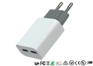 China OEM Smartphone 2 Ports USB Charger 2.1A Portable Travel Wall Adapter For Mobile Phone factory