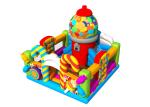 Digital Painting Colorful Candy 6x6.5x5.8m Inflatable Fun Park