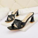 5569-1 Korean Fashion Open-Toe High Heels Are Thin Sexy All-Match Sandals Thick