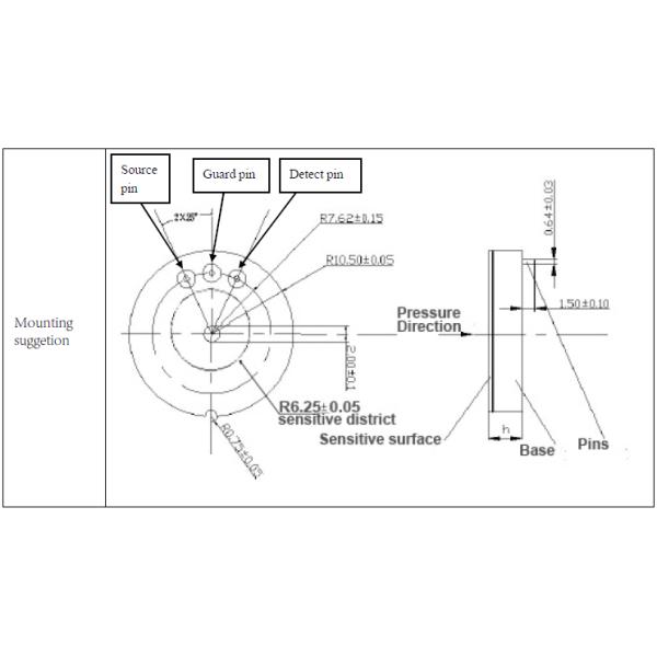 Fast Response High Accuracy KSCCP21D Capacitive Ceramic Pressure Element CCP Series