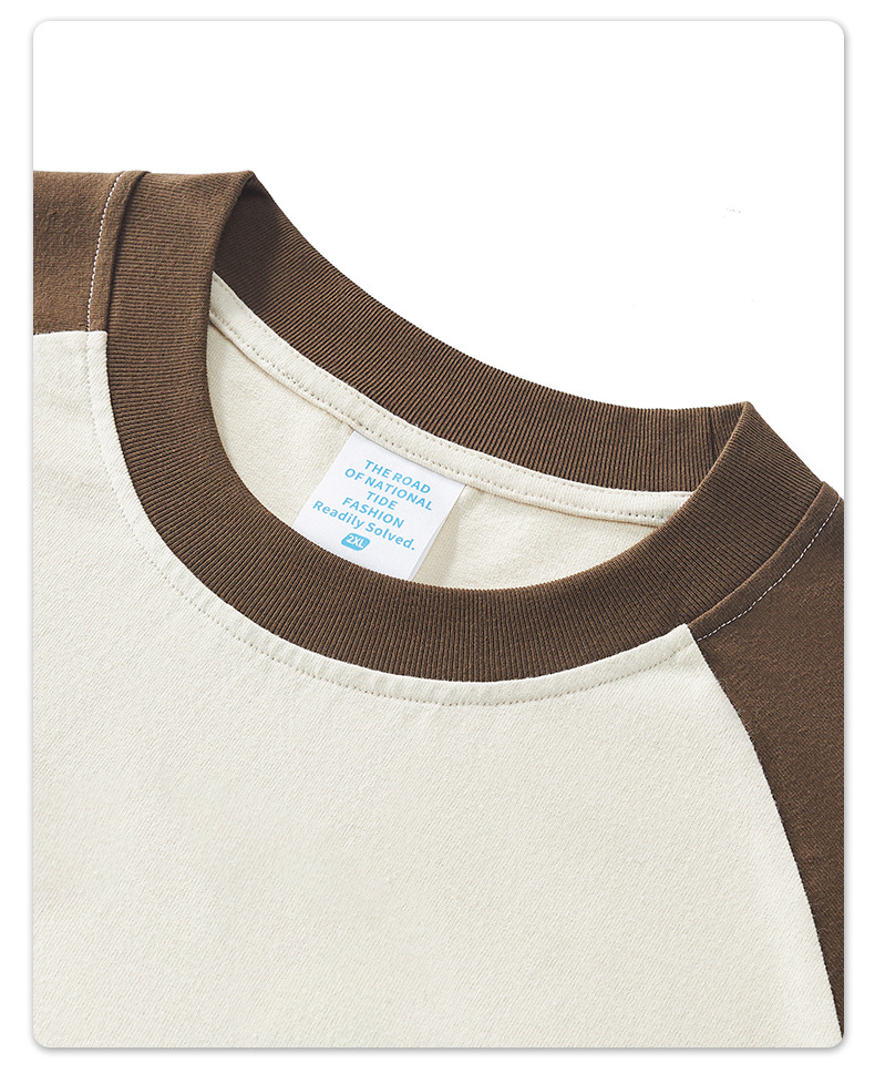 Custom Logo Printed Mixed Color Ringer Tshirts for Unisex Casual Streetwear Fashion