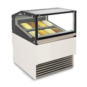 China Low Profile Deli Display Fridge Ice Cream Display Case Fan Cooling R404a Refrigerant factory