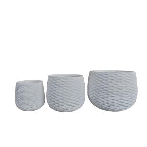 China Modern Fiber Cement Pot Frost Resistant And Character Design For Plants factory