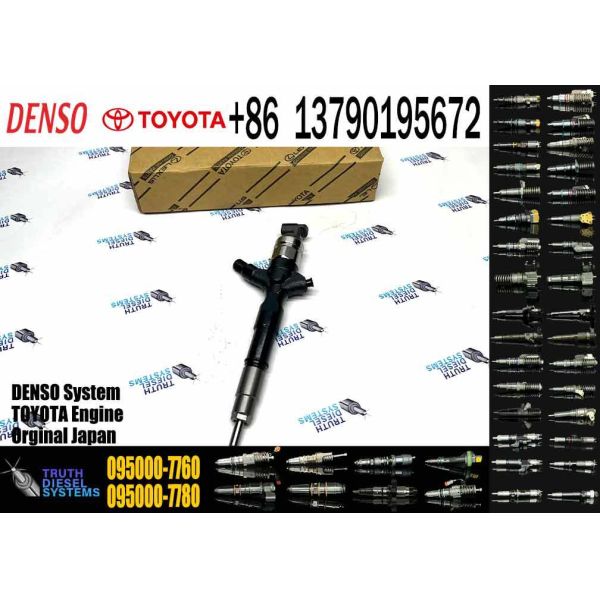 Common Rail Injector 23670-30300 095000-7760 Diesel Fuel Injector 23670-30300 23670-30240 for Toyota HIACE HILUX 2.5D
