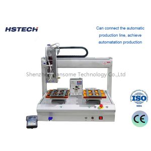 China High Precision Dual Platform Automatic Soldering Robot With Stepper Motor And Timing Belt on sale China High Precision Dual Platform Automatic Soldering Robot With Stepper Motor And Timing Belt on sale
