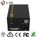 Single Mode DVI KVM Video To Video Fiber Media Converter 4K*2K LC Connector