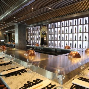 China Custom Stainless Steel Teppanyaki Grill Table 1200x850mm factory