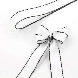 China Single Face Ivory Satin Car Ribbon Bows for Wedding Hair Accessories factory