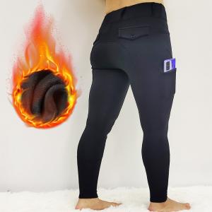 China Belt Loop Horse Riding Compression Pants Polyester Winter Riding Breeches Full Seat factory