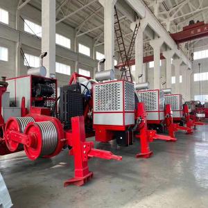 China Transmission Power Lines Max 120KN 12T Hydraulic Cable Puller Machine factory
