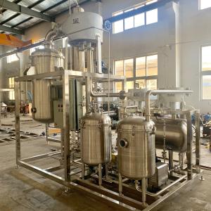 China Falling Film 10-100kw Single Effect Evaporator For Gelatin Production Vacuum Evaporation factory