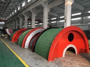 China Large Mechanical 44mm 340KN Rope Drum Hoist factory