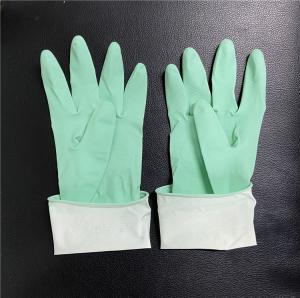 China M 55g Spray Flocklined Dishwashing Gloves Latex Natural Rubber factory