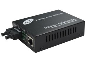 China 850nm 1310nm 2km ST Connector Ethernet Media Converter 10/100/1000Mbps Dual Fiber factory