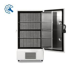 China Auto Cascade Cooling System Ultra Low Temperature Freezer Upright 728L Capacity factory
