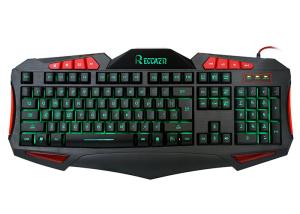 Anti Ghosting Multimedia Professional Gaming Keyboard Usb Wired 7 Color Keylit Backlit