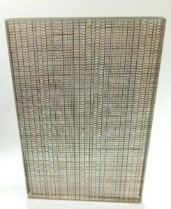 China Decorative Laminated Glass Metal Mesh In Patterned Ground Polished factory