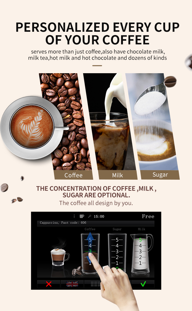 EVOACAS Self Service Coffee Machine For Business Mobile Payment Interface